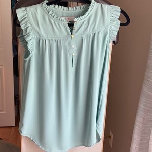 Loft Sleeveless Mint Green Blouse